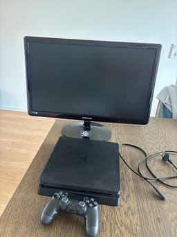 Sony Playstation 4 spelkonsol med Samsung skärm