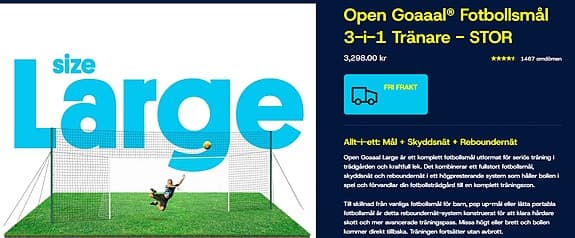 Open Goaaal fotbollsmål