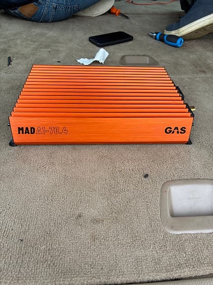 GAS MAD bilslutsteg orange