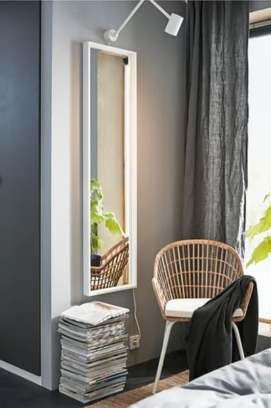 Vit IKEA Nissedal spegel, 2 st nya i orgförpackn