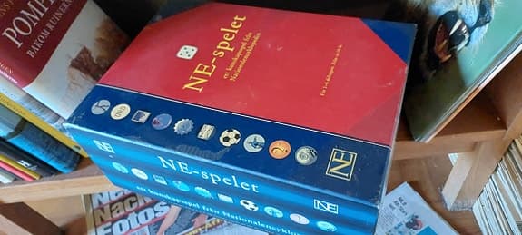 NE-spelet frågespel brädspel، har kostat 1500kr