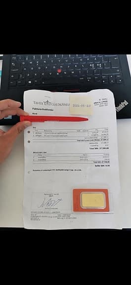 Valcambi suisse guldtacka 10gram 24k