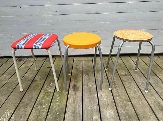 3st olika retro pall trä pall träpall vintage Y2K