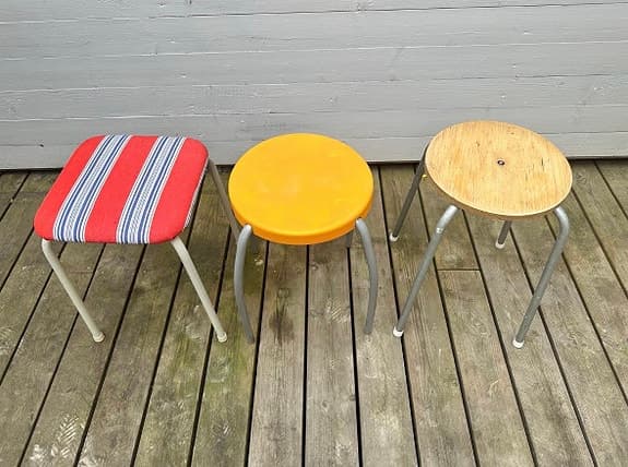 3st olika retro pall trä pall träpall vintage Y2K
