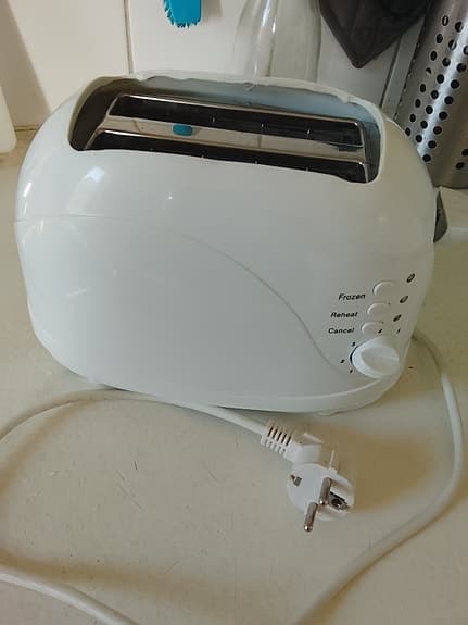 Menuett brödrost vit 2 skivor