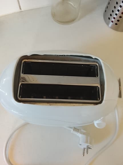 Menuett brödrost vit 2 skivor