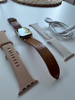 NYSKICK! Apple Watch Titanium Series 10, 46 mm, Gold, 100% batterihälsa