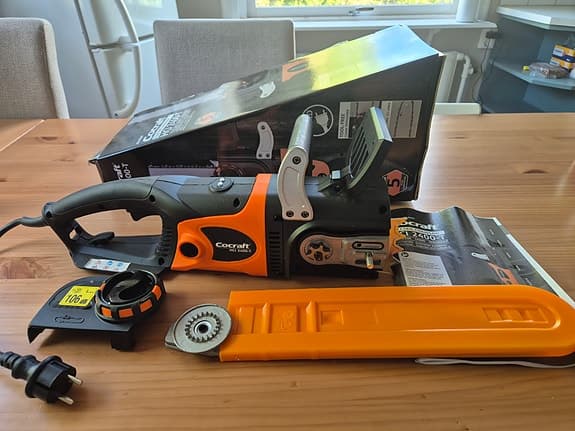 Cotech motorsåg kedjesåg orange/svart
