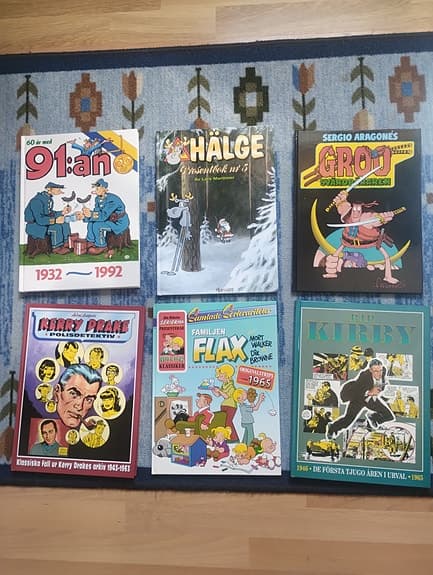 Seriealbum paket – Knasen, Fantomen, Hälge, Hagbard m.fl.