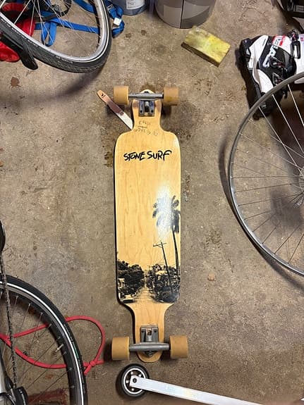 Talawa longboard Save Surf träfärgad