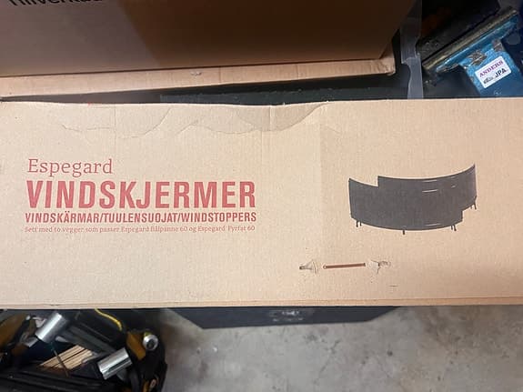 Espegard vindskärm till eldstad/grill