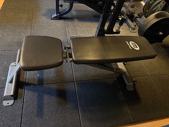 Master Fitness justerbar träningsbänk svart