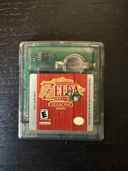 The Legend of Zelda Oracle of Seasons Game Boy Color-spel