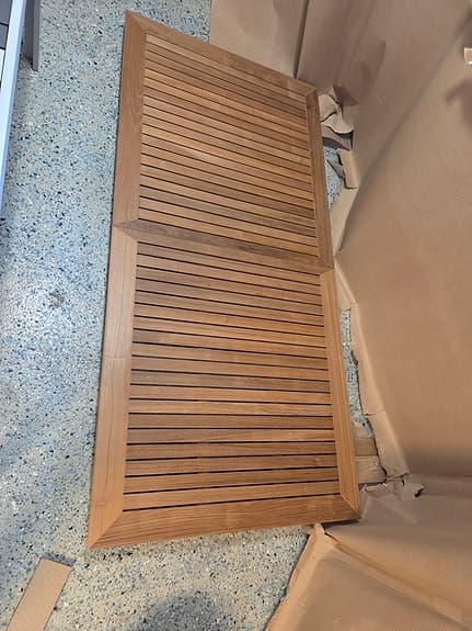Hillerstorp Nydala teak/aluminium bord