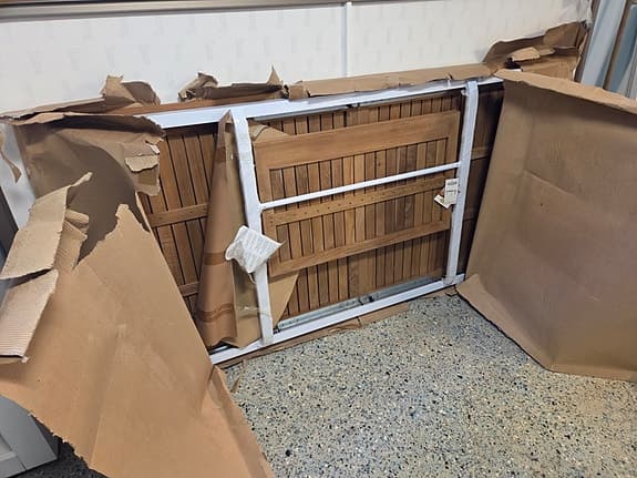 Hillerstorp Nydala teak/aluminium bord