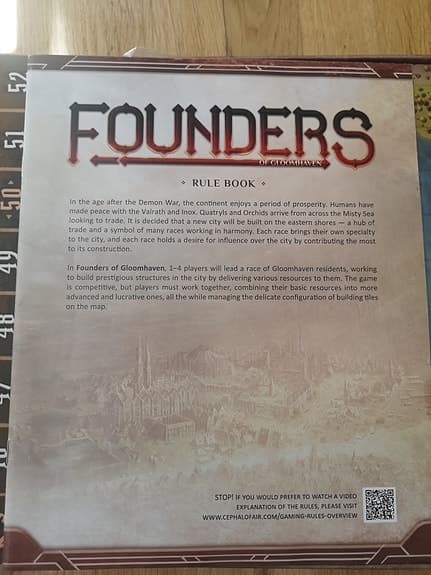 Nytt Founders of Gloomhaven brädspel