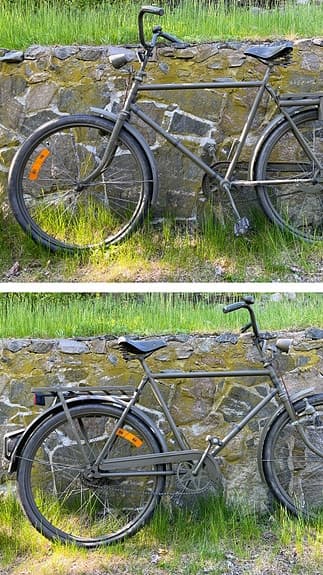 Svensk militärcykel i fint originalskick