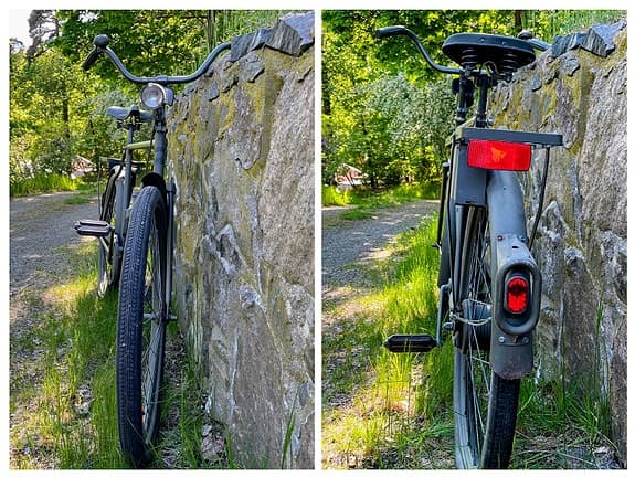 Svensk militärcykel i fint originalskick