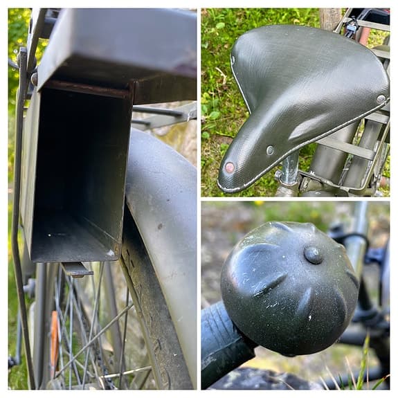 Svensk militärcykel i fint originalskick