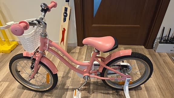 Barncykel 16" rosa unisex