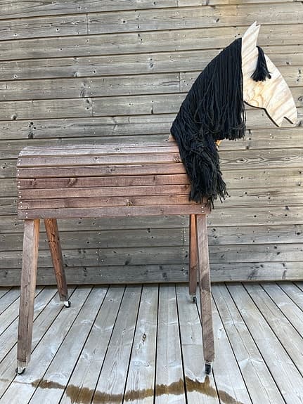 Stor häst att leka med🐎
