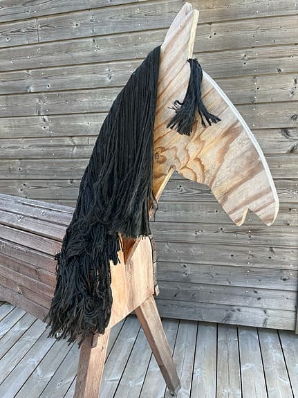 Stor häst att leka med🐎