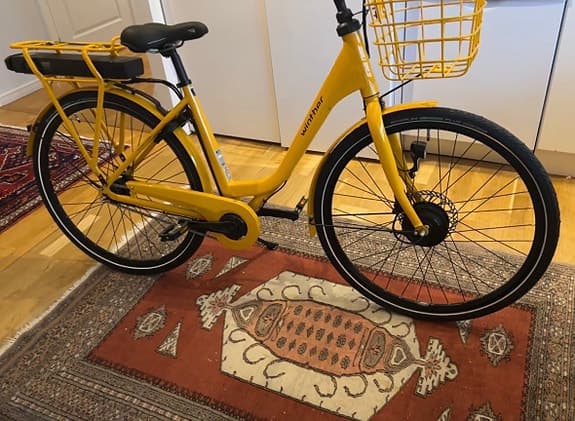 elcykel 26" unisex stl S gul