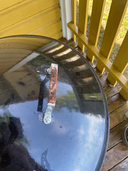 Weber eldstad med lock och överdrag svart