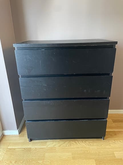 MALM Byrå 4 lådor