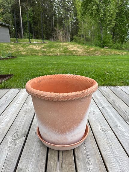 Stor kruka med fat Bergs Potter Emila 35 cm