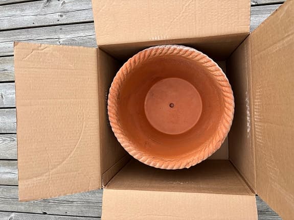 Stor kruka med fat Bergs Potter Emila 35 cm