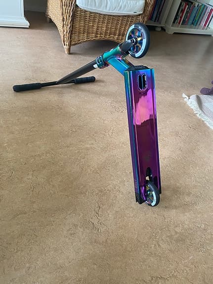 Sparkcykel trick scooter svart/lila