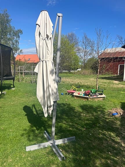 IKEA Parasoll SVALÖN ljust gråbeige