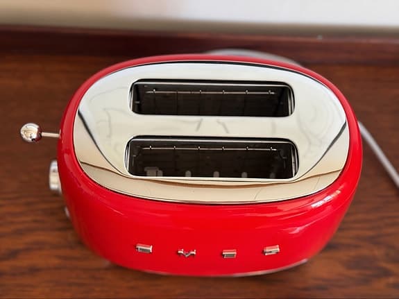 Smeg brödrost 2-skivor röd