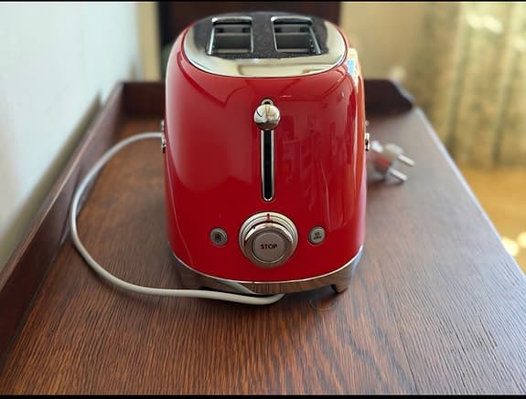 Smeg brödrost 2-skivor röd