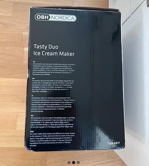 OBH Nordica Tasty Duo glassmaskin