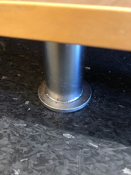 Skåp i björk/grå laminat med 2 hyllor, FORM3
