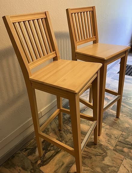 2 st Leksandstolen barstol