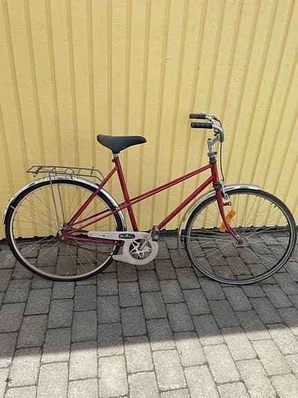 Monark damcykel 28" ram L röd