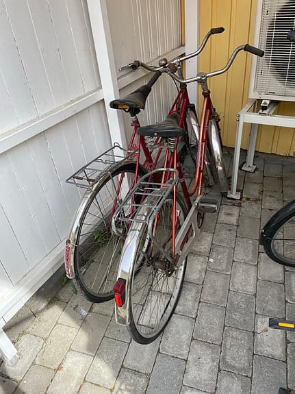 Monark damcykel 28" ram L röd
