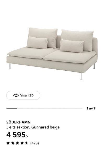 Ikea Söderhamn 3-sits