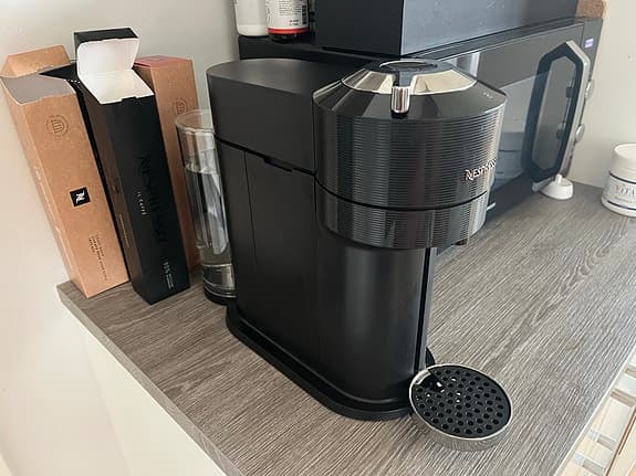 Nespresso kaffemaskin kapselmaskin svart