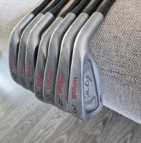 Wilson John Daly Golfklubbor 3-9 Järnset Powerstick 100 % grafit - Regular Flex