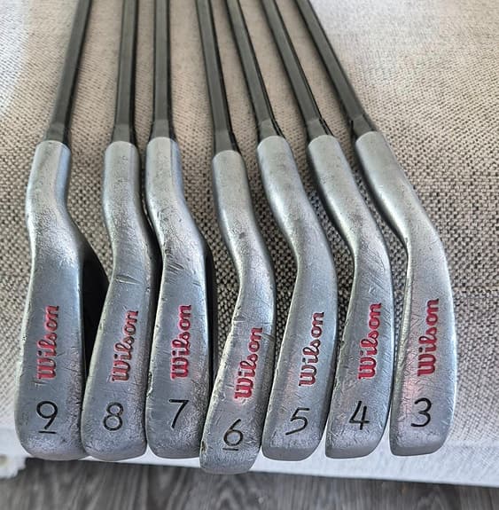 Wilson John Daly Golfklubbor 3-9 Järnset Powerstick 100 % grafit - Regular Flex