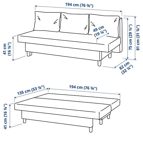 Ikea Bäddsoffa Älvdalen
