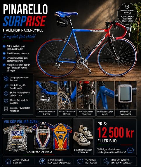 Pinarello Surprise – Italiensk racercykel i mycket fint skick
