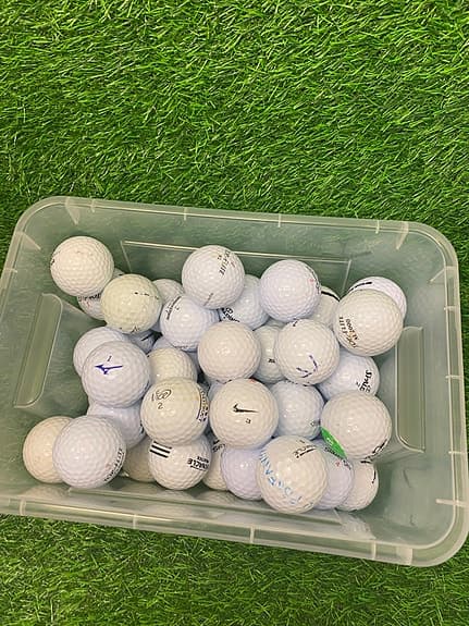 Golfbollar blandade märken vit 42 st