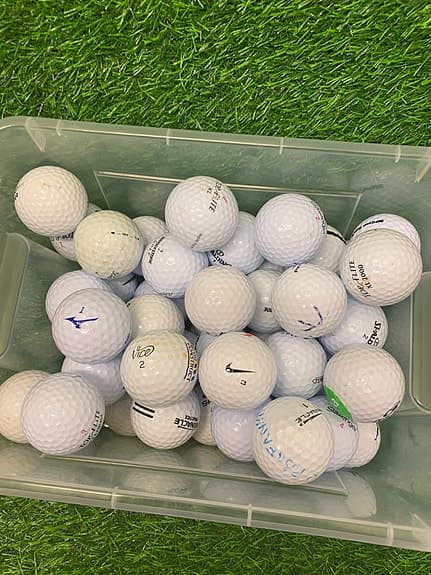 Golfbollar blandade märken vit 42 st