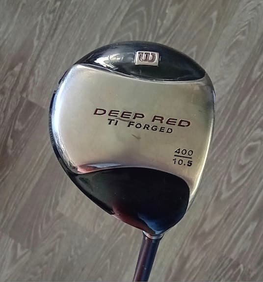Wilson Deep Red Ti Forged Driver 10.5 ° / Wilson Fat Shaft 480 Stiff flex Low T