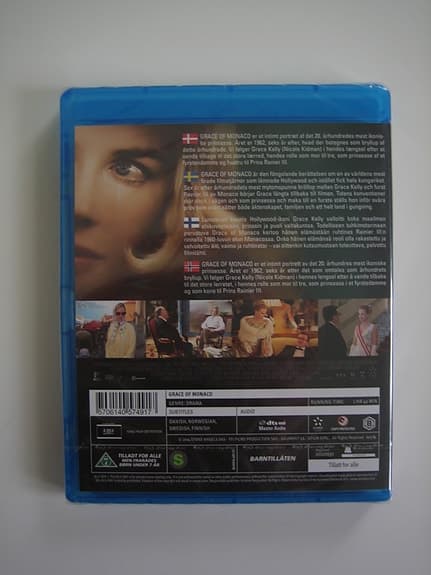 BluRay Grace of Monaco med Nicole Kidman INPLASTAD